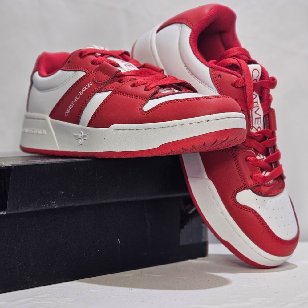 Creative Recreation Women's Low Top Athletic Sneakers Size 8.5   Red  NWT